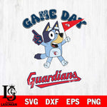 Cleveland Guardians Bluey Game Day Svg Eps Dxf Png File, Digital Download, Instant Download