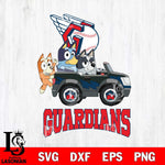 Cleveland Guardians Bluey friends Svg Eps Dxf Png File, MLB svg, Digital Download, Instant Download