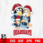 Cleveland Guardians Christmas Bluey Family Sport Cricut , Christmas Svg , Bluey svg , Digital Download, dxf eps png pdf file