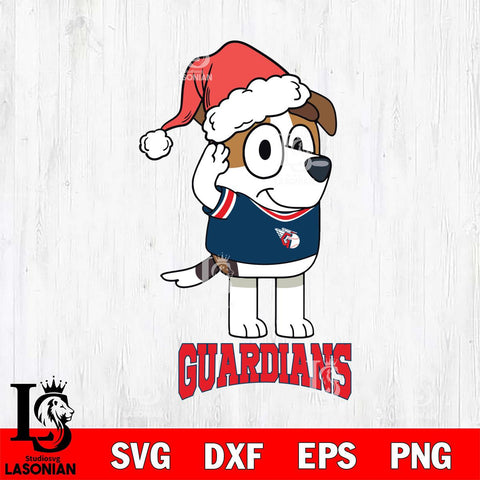 Cleveland Guardians Christmas Bluey Jack Sport Cricut , Christmas Svg , Bluey svg , Digital Download, dxf eps png pdf file