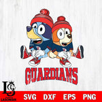 Cleveland Guardians Christmas Bluey & Bingo Sit Cricut , Christmas Svg , Bluey svg , Digital Download, dxf eps png pdf file