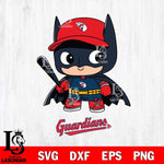 Cleveland Guardians Cute Batman MLB Svg Eps Dxf Png File,MLB File Cut ,Baseball Digital Download , Instant Download, Cut Svg Files