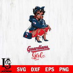 Cleveland Guardians Fashion Black Fan Girl Betty Boop