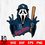 Cleveland Guardians Ghostface 2 Svg Eps Dxf Png File, Digital Download, Instant Download