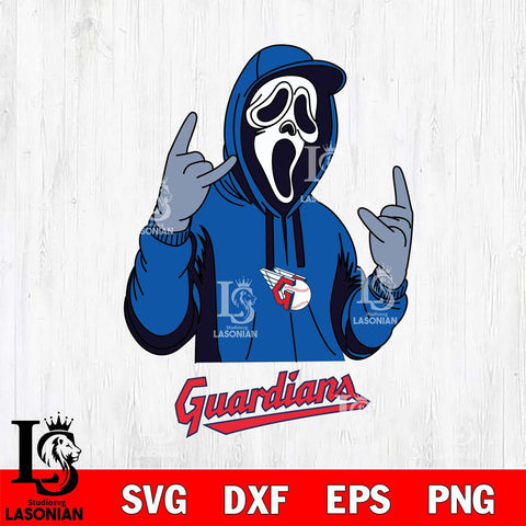 Cleveland Guardians Ghostface Svg Eps Dxf Png File, Digital Download, Instant Download