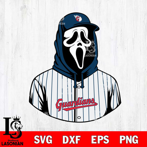 Cleveland Guardians Ghostface 4 Svg Eps Dxf Png File, Digital Download, Instant Download