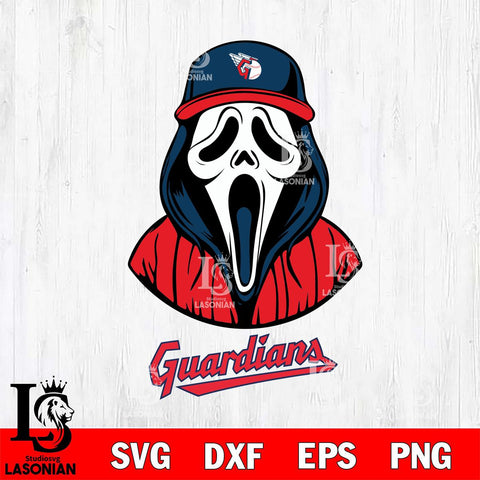 Cleveland Guardians Ghostface 5 Svg Eps Dxf Png File, Digital Download, Instant Download