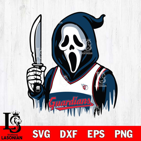 Cleveland Guardians Ghostface 6 Svg Eps Dxf Png File, Digital Download, Instant Download