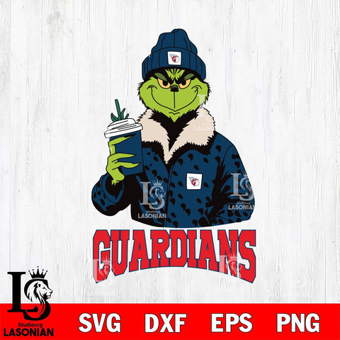 Cleveland Guardians Grinch Leopard Svg Eps Dxf Png File, Digital Download, Instant Download