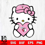 Cleveland Guardians Hello Kitty Pink Baseball 4 Svg Eps Dxf Png File, MLB svg, Digital Download, Instant Download