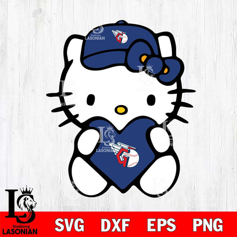 Cleveland Guardians Hello Kitty sport 4 Svg Eps Dxf Png File, Digital Download, Instant Download