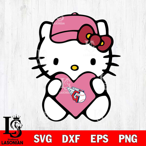 Cleveland Guardians Hello Kitty sport 5 Svg Eps Dxf Png File, Digital Download, Instant Download