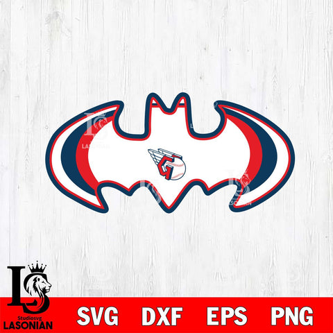 Cleveland Guardians Logo Batman MLB Svg Eps Dxf Png File,MLB File Cut ,Baseball Digital Download , Instant Download, Cut Svg Files