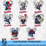 Cleveland Guardians Stitch Halloween Bundle MLB Svg Eps Dxf Png File, Digital Download, Instant Download