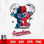 Cleveland Guardians Stitch Horror Halloween 2 Svg Eps Dxf Png File, Digital Download, Instant Download