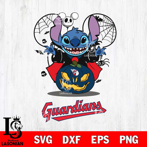 Cleveland Guardians Stitch Horror Halloween Svg Eps Dxf Png File, Digital Download, Instant Download