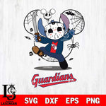 Cleveland Guardians Stitch jason voorhees Halloween Svg Eps Dxf Png File, Digital Download, Instant Download