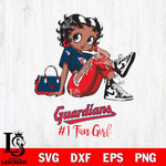 Cleveland Guardians #1 Black Fan Girl Betty Boop