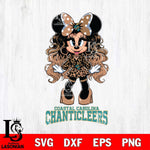 Coastal Carolina Chanticleers Beauty Minnie Mouse Svg Eps Dxf Png File, Digital Download, Instant Download