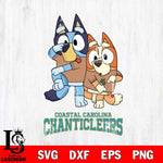 Coastal Carolina Chanticleers Bluey & Bingo Svg Eps Dxf Png File, NCAA svg, Digital Download, Instant Download