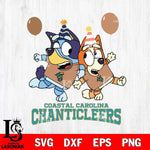 Coastal Carolina Chanticleers Bluey & Bingo 2 Svg Eps Dxf Png File, NCAA svg, Digital Download, Instant Download