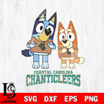 Coastal Carolina Chanticleers Bluey & Bingo 6 Svg Eps Dxf Png File, NCAA svg, Digital Download, Instant Download