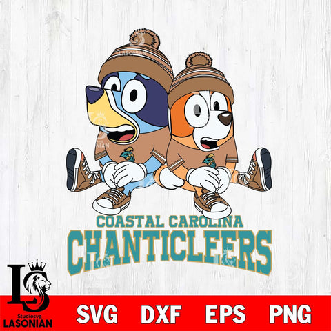 Coastal Carolina Chanticleers Bluey & Bingo 8 Svg Eps Dxf Png File, NCAA svg, Digital Download, Instant Download