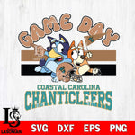 Coastal Carolina Chanticleers Bluey & Bingo 9 Svg Eps Dxf Png File, NCAA svg, Digital Download, Instant Download