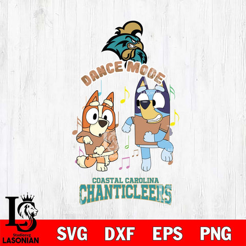 Coastal Carolina Chanticleers Bluey Bingo Dance Mode Svg Eps Dxf Png File, NCAA svg, Digital Download, Instant Download