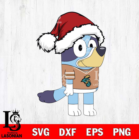 Coastal Carolina Chanticleers Bluey Cartoon Christmas Svg Eps Dxf Png File, Digital Download, Instant Download