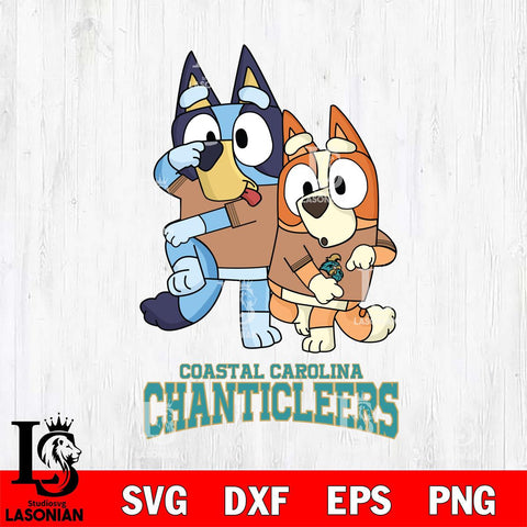 Coastal Carolina Chanticleers Bluey Chilli Dance Mode Svg Eps Dxf Png File, Digital Download, Instant Download