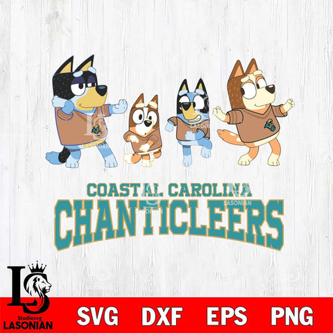 Coastal Carolina Chanticleers Bluey Dance Mode Squats Svg Eps Dxf Png File, Digital Download, Instant Download