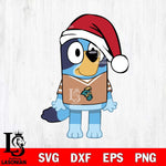 Coastal Carolina Chanticleers Bluey Dog Christmas Svg Eps Dxf Png File, Digital Download, Instant Download