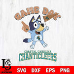 Coastal Carolina Chanticleers Bluey Game Day Svg Eps Dxf Png File, Digital Download, Instant Download