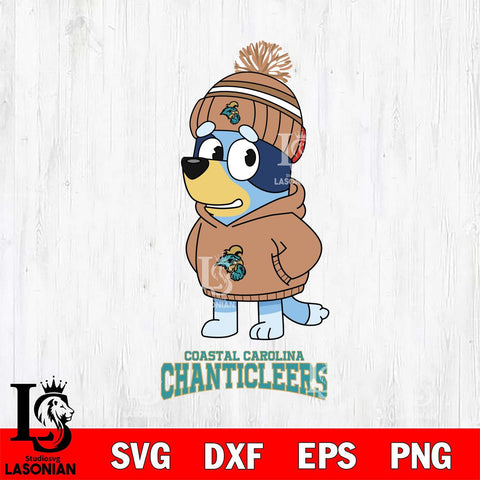 Coastal Carolina Chanticleers Bluey Hoodie rugby Svg Eps Dxf Png File, Digital Download ,Instant Download, Cricut File