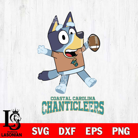 Coastal Carolina Chanticleers Bluey Sport Football Svg Eps Dxf Png File,NCAA Svg Files,Bluey svg ,Digital Download ,Instant Download, Cricut File