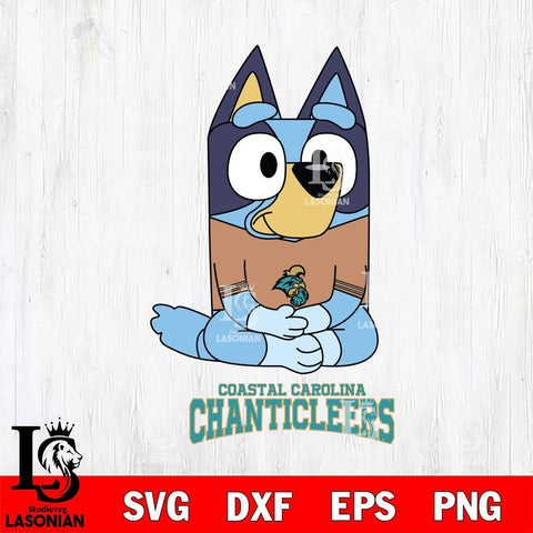 Coastal Carolina Chanticleers Bluey Styles Football Svg Eps Dxf Png File,NCAA Svg Files,Bluey svg ,Digital Download ,Instant Download, Cricut File