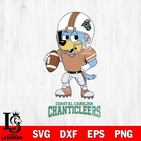 Coastal Carolina Chanticleers Bluey rugby Svg Eps Dxf Png File, Digital Download ,Instant Download, Cricut File