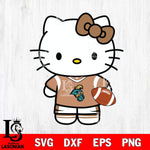 Coastal Carolina Chanticleers Cute Hello Kitty Football 8 Svg Eps Dxf Png File, NCAA svg, Digital Download, Instant Download