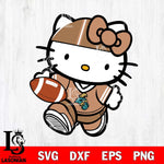 Coastal Carolina Chanticleers Cute Hello Kitty Football 9 Svg Eps Dxf Png File, NCAA svg, Digital Download, Instant Download