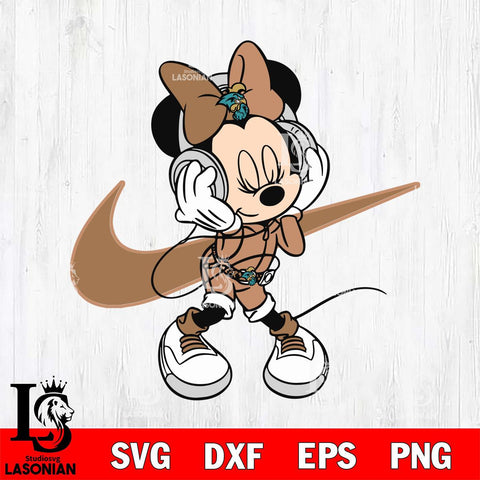 Coastal Carolina Chanticleers Cute Minnie Mouse Dancing Svg Eps Dxf Png File, NCAA svg, Digital Download, Instant Download