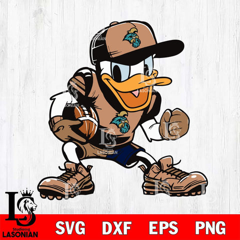 Coastal Carolina Chanticleers Donal Duck Svg Eps Dxf Png File, NCAA svg, Digital Download, Instant Download