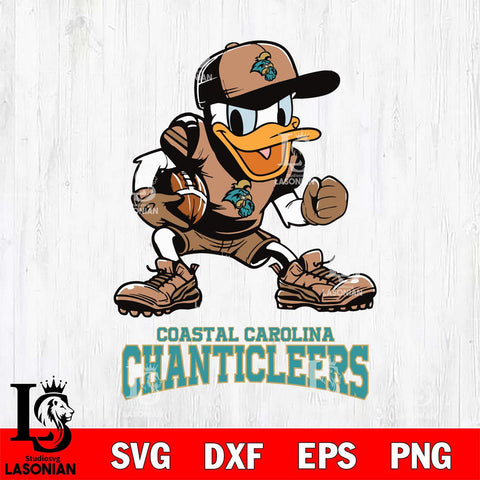 Coastal Carolina Chanticleers Donal Duck Disney, Svg Eps Dxf Png File, Digital Download