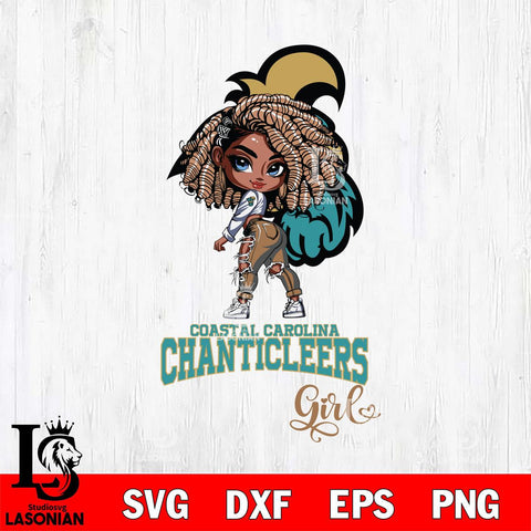 Coastal Carolina Chanticleers Fan Girl Svg Eps Dxf Png File, Digital Download, Instant Download