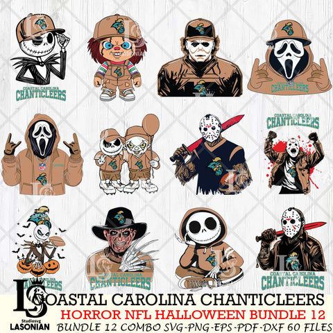 Coastal Carolina Chanticleers Halloween Bundle 12 SVG Svg Eps Dxf Png File, NCAA bundle svg, Digital Download, Instant Download