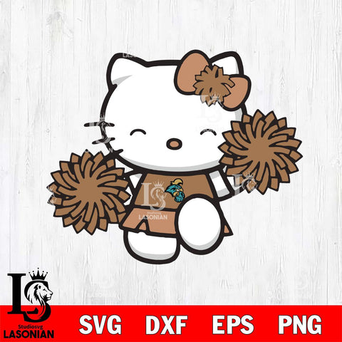 Coastal Carolina Chanticleers Hello Kitty Cheerleader Svg Eps Dxf Png File, Digital Download, Instant Download