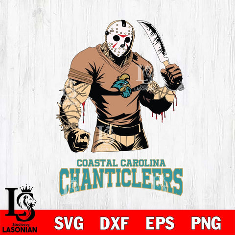 Coastal Carolina Chanticleers Jason Voorhees Svg Eps Dxf Png File, Digital Download