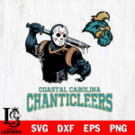 Coastal Carolina Chanticleers Jason Voorhees 5 Svg Eps Dxf Png File, Digital Download