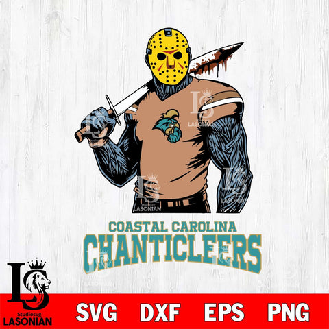 Coastal Carolina Chanticleers Jason Voorhees 7 Svg Eps Dxf Png File, Digital Download