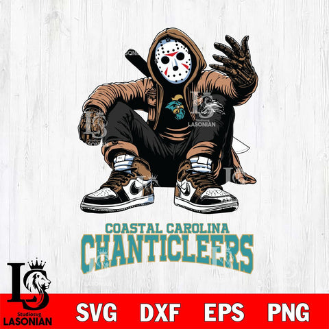 Coastal Carolina Chanticleers Jason Voorhees Halloween SVG Svg Eps Dxf Png File, Digital Download, Instant Download